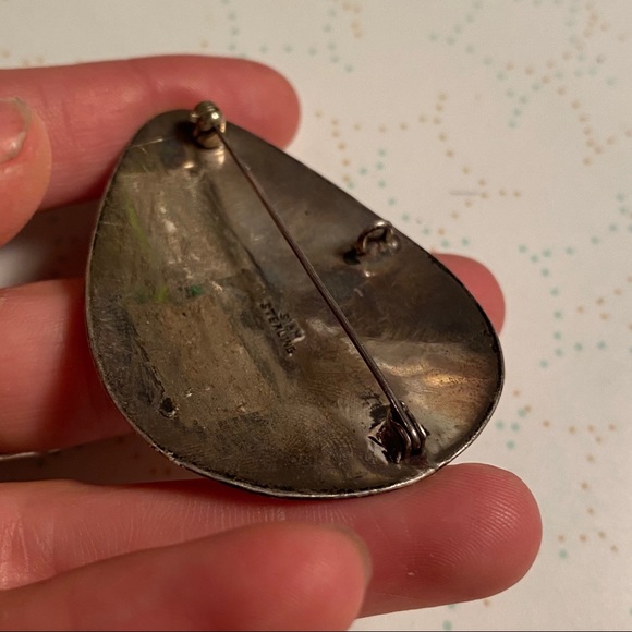 Warm colored brooch - Picture 2 of 3